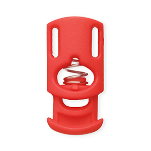 Colourful jewellery findings cord stopper rectangle Red