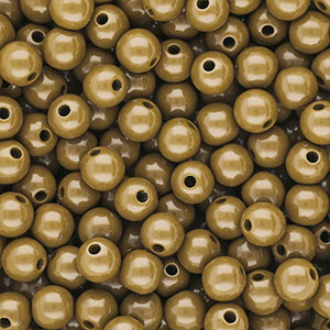 8 mm DQ acrylic beads shiny Wood Thrush Brown 17-1129 TCX