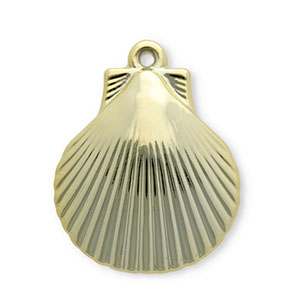 Acrylic charms shell Gold