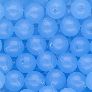 14 mm DQ&reg; acrylic beads shiny Blue
