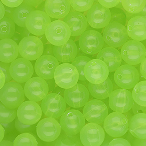 10 mm DQ&reg; acrylic beads shiny Light Green