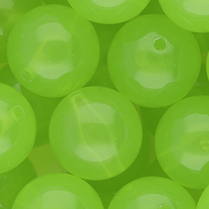 20 mm DQ&reg; acrylic beads shiny Light Green