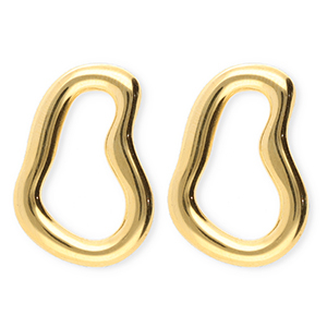 BY31&reg; Stainless steel earrings / earpin irregular Gold