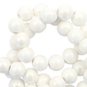 Beads Ceramic 6mm White