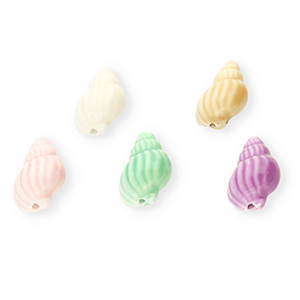 Beads ceramic shell Multicolour