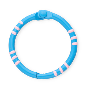 Colourful jewellery findings key chain ring Dark Blue-Light Pink
