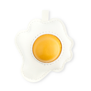 Statement charms fried egg White-Warm Yellow