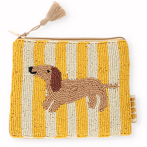 BY31&reg; Pouch dachshund Off White-Yellow-Brown-Gold