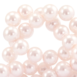 Top quality Glass pearls 8 mm Light Pink