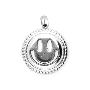 BY31&reg; Stainless steel charms smiley Silver