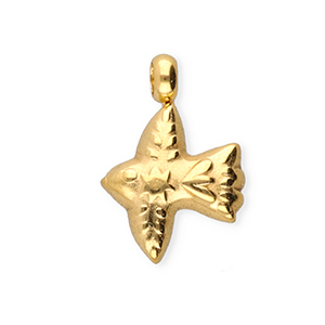 BY31&reg; Stainless steel charms bird Gold
