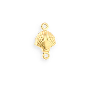 Stainless steel findings connector shell Gold