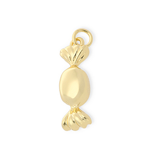 Brass TQ metal charms candy Gold