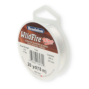 Beadalon Stringing Wire Wildfire Ultra 0.10mm Frost White