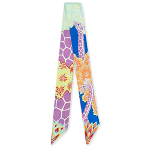 Bandana scarf with giraffe Multicolour