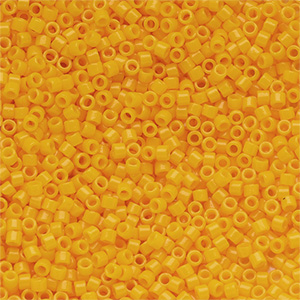 Miyuki beads delica's 11/0 Duracoat Opaque Dyed Light Squash Yellow DB-2103