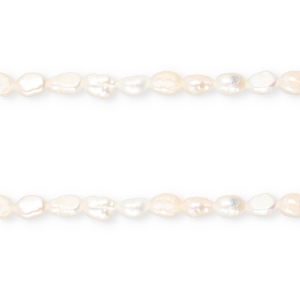 TQ Freshwater pearls nugget oval 7-8mm Natural White