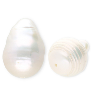 TQ Freshwater pearls drop high luster Natural White