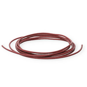 DQ leather round 1mm Winery Brown