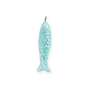DQ&reg; greek ceramic charms sardine Turquoise Blue