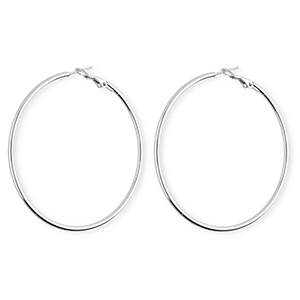 Stainless steel earrings&nbsp;/&nbsp;creoles Silver