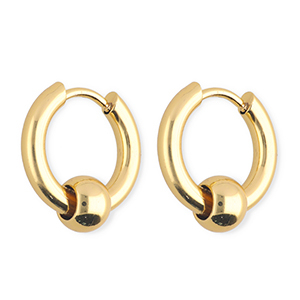 Stainless steel earrings&nbsp;/&nbsp;creoles Gold