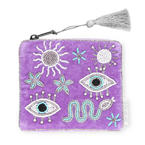 BY31&reg; Pouch mystic Purple-White-Turquoise Blue-Silver