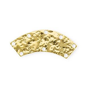 BY31&reg; Stainless steel findings connector archwith 8 loops Gold