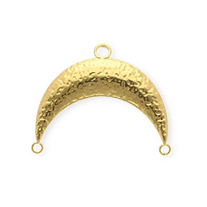 BY31&reg; Stainless steel findings connector arch with 3 loops Gold