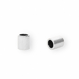 Stainless steel findings end cap &Oslash;2.5mm Silver