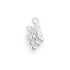 BY31&reg; Eco-brass metal charms grapes Silver