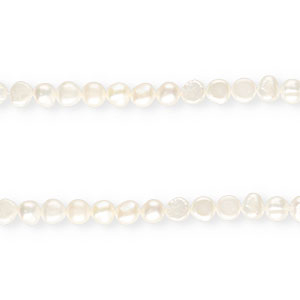 TQ Freshwater pearls nugget round 9mm Natural White