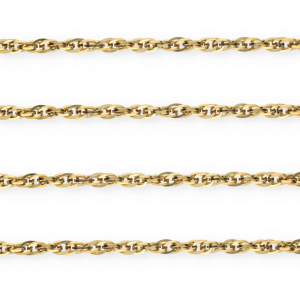 Stainless steel findings belcher chain twist Gold