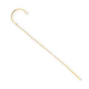 BY31&reg; Stainless Steel findings earrings&nbsp;/&nbsp;creoles with loop Gold
