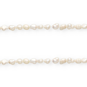 Imperfect freshwater pearls nugget oval 8x5-6mm Naturel White