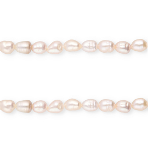 Imperfect freshwater pearls rice Seashell Pink
