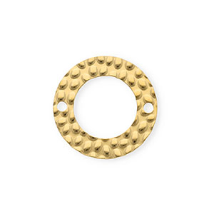 Stainless steel findings connector round Gold