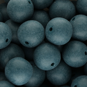 18 mm DQ acrylic beads Petrol Blue