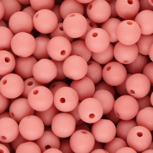 10 mm DQ acrylic beads Coral red