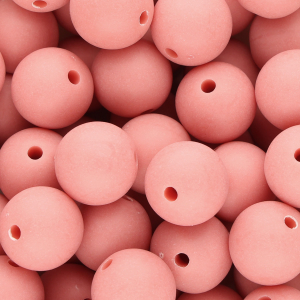 16 mm DQ acrylic beads Coral red
