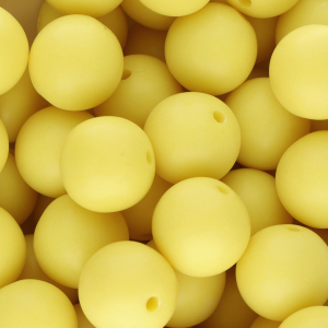 18 mm DQ acrylic beads Sunshine yellow