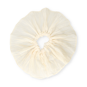 Scrunchie hair tie XL 2-layer Beige