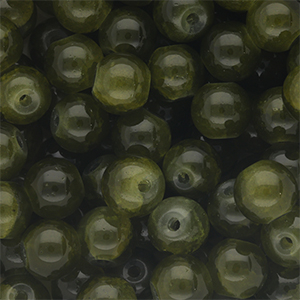8 mm glass beads Army Green