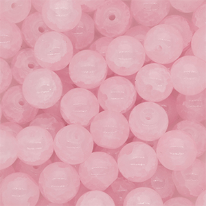 8 mm glass beads Light Pink