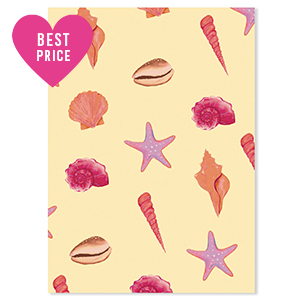 BY31&reg; Jewellery cards sea life Yellow-Pink-Purple