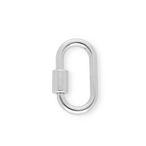 Keychain findings lock oval Silver