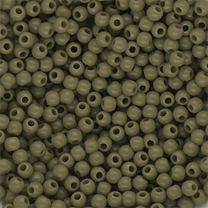 4 mm DQ acrylic beads shiny Army Green