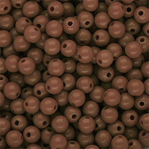 6 mm DQ acrylic beads shiny Brown