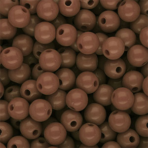 8 mm DQ acrylic beads shiny Brown