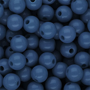 10 mm DQ acrylic beads shiny Teal Blue